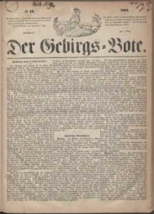 Der Gebirgsbote, 1864, nr 10
