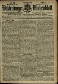 Waldenburger Wochenblatt, Jg. 45, 1899, nr 33