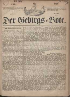 Der Gebirgsbote, 1864, nr 15
