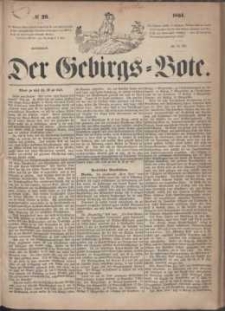 Der Gebirgsbote, 1864, nr 29