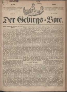 Der Gebirgsbote, 1864, nr 33