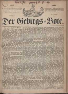 Der Gebirgsbote, 1864, nr 37