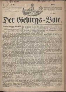 Der Gebirgsbote, 1864, nr 40