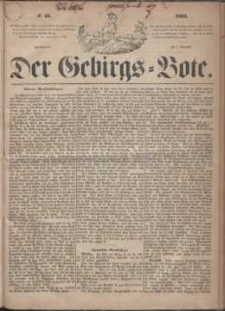 Der Gebirgsbote, 1864, nr 45