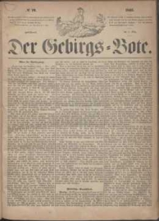 Der Gebirgsbote, 1865, nr 10