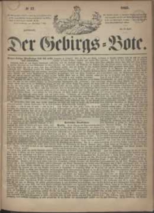 Der Gebirgsbote, 1865, nr 17