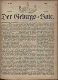 Der Gebirgsbote, 1865, nr 33