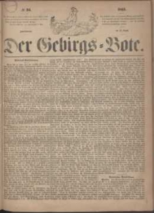 Der Gebirgsbote, 1865, nr 34