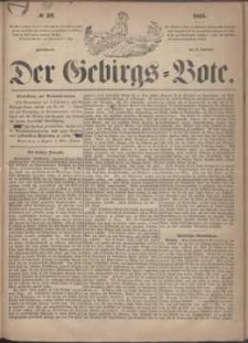 Der Gebirgsbote, 1865, nr 39