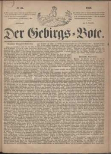 Der Gebirgsbote, 1865, nr 45