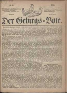 Der Gebirgsbote, 1865, nr 46