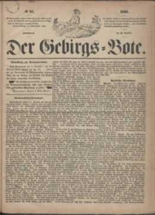 Der Gebirgsbote, 1865, nr 51