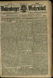 Waldenburger Wochenblatt, Jg. 45, 1899, nr 58