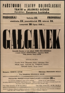 Gałganek - afisz premierowy [Dokument życia społecznego]