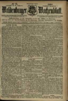 Waldenburger Wochenblatt, Jg. 45, 1899, nr 78