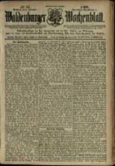 Waldenburger Wochenblatt, Jg. 45, 1899, nr 87