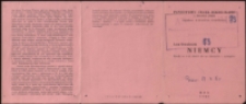 Niemcy - program [Dokument życia społecznego]