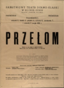 Przełom - afisz [Dokument życia społecznego]