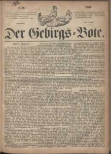 Der Gebirgsbote, 1867, nr 15