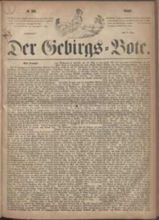 Der Gebirgsbote, 1867, nr 20
