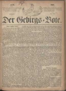 Der Gebirgsbote, 1867, nr 27