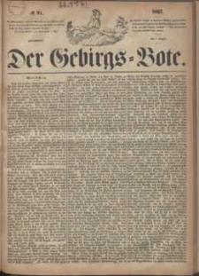 Der Gebirgsbote, 1867, nr 31