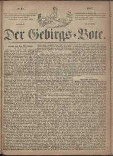 Der Gebirgsbote, 1867, nr 41
