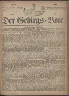 Der Gebirgsbote, 1868, nr 12
