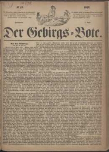 Der Gebirgsbote, 1868, nr 15