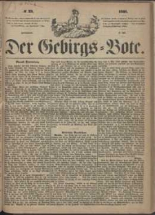 Der Gebirgsbote, 1868, nr 29