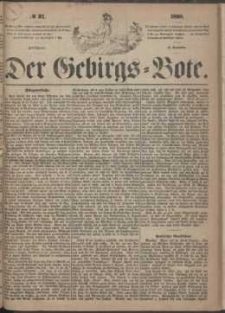 Der Gebirgsbote, 1868, nr 37