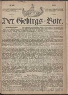 Der Gebirgsbote, 1868, nr 42