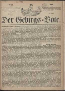 Der Gebirgsbote, 1868, nr 44