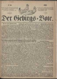 Der Gebirgsbote, 1868, nr 45