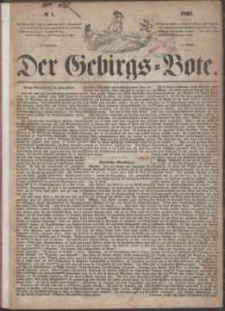 Der Gebirgsbote, 1869, nr 1