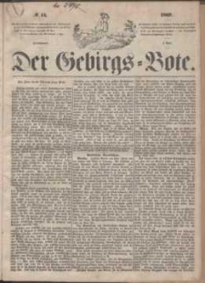 Der Gebirgsbote, 1869, nr 14