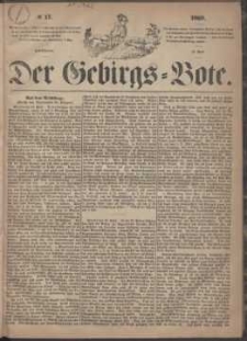 Der Gebirgsbote, 1869, nr 17