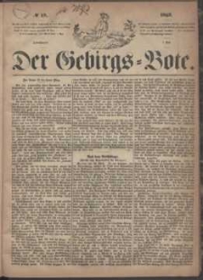 Der Gebirgsbote, 1869, nr 19