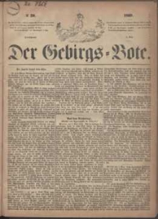 Der Gebirgsbote, 1869, nr 20