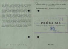 Próba sił - program [Dokument życia społecznego]