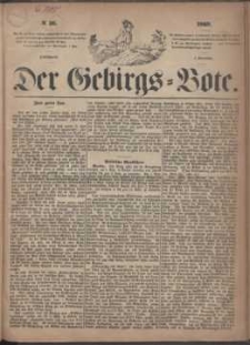 Der Gebirgsbote, 1869, nr 36
