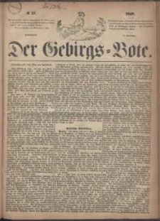 Der Gebirgsbote, 1869, nr 37