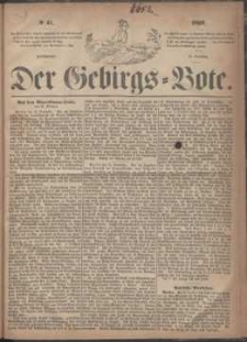 Der Gebirgsbote, 1869, nr 47