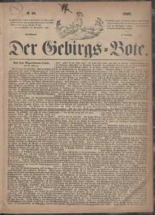 Der Gebirgsbote, 1869, nr 49