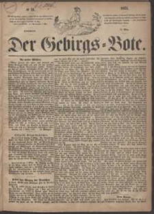 Der Gebirgsbote, 1871, nr 11
