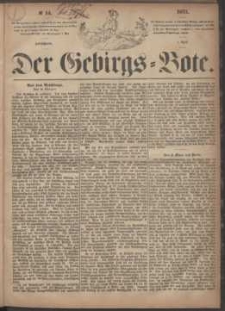 Der Gebirgsbote, 1871, nr 14