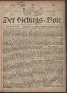 Der Gebirgsbote, 1871, nr 15