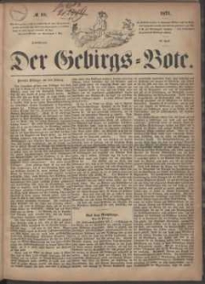 Der Gebirgsbote, 1871, nr 18