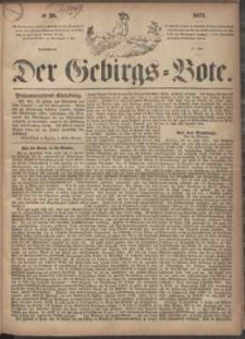 Der Gebirgsbote, 1871, nr 25