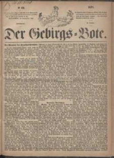 Der Gebirgsbote, 1871, nr 42
